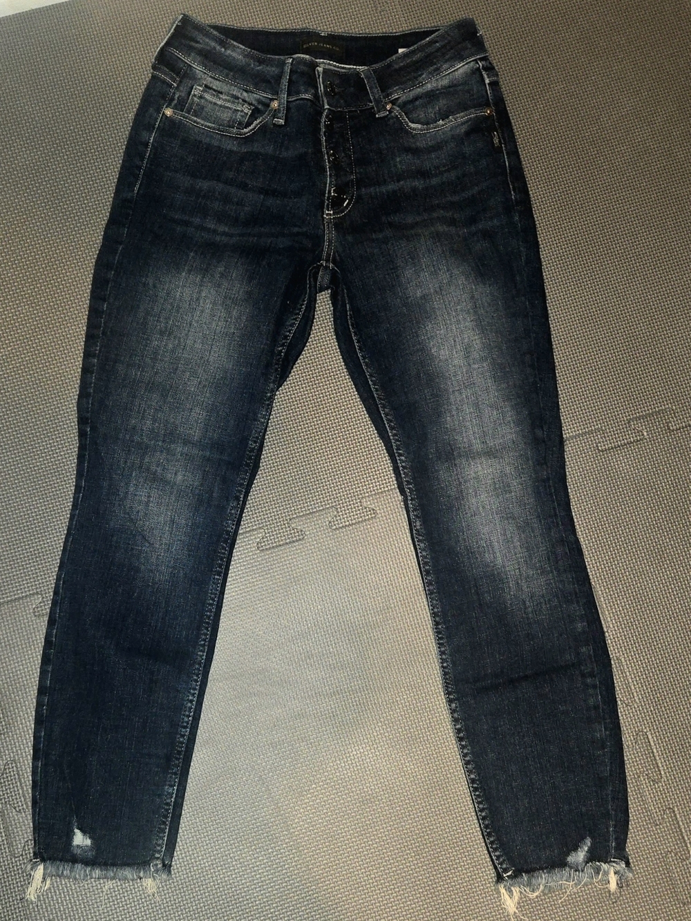 Silver JEANS Women’s Dark Wash Slim Jeans - Navy Blue